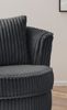 Sessel drehbar Comfy grau Cord 95 cm Bild 5