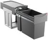 HAILO 3666111 TANDEM Abfallsorter 31 (24+7) Liter ab 30 cm Schrankbreite / Abfalltrennsystem Bild 1