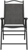vidaXL Klappbare Gartenstühle 4 Stk. Graumeliert Stahl und Textilene 3157287 Bild 5