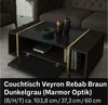 ibonto COUCHTISCH 103,8 x 37,3 x 60 cm Dunkelgrau Wohnzimmertisch (H 60 x T 37.3 x B 103.8 cm) Bild 4