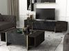 ibonto COUCHTISCH 103,8 x 37,3 x 60 cm Dunkelgrau Wohnzimmertisch (H 60 x T 37.3 x B 103.8 cm) Bild 3