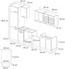 Küchenzeile R-Line Artisan Eiche/Anthrazit 300 cm , AP Marmor Vicco Bild 3