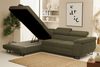 Ecksofa Sofa mit Schlaffunktion METZ Stoff Poso Grün Ottomane Links Bild 2