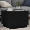 vidaXL Couchtisch mit LED-Leuchten Schwarz Eichen-Optik 50x50x40 cm 862259 Bild 4