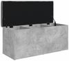 Sitzbank JONA mit Stauraum Betongrau 102x42x45 cm | Aufbewahrungsbank Flurbank Garderobenbank Bild 5