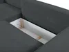 Vente-unique - Ecksofa mit Schlaffunktion - Ecke Links - Cord - Anthrazit - AMELIA Bild 5