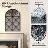 Wandspiegel mit Fensteroptik & Haken Metall Fensterspiegel Dekospiegel Hängespiegel Bild 4