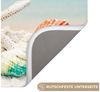 OnlyWow WC-Vorleger Strand - Seesterne - Muscheln - Meer, Höhe 10 mm, Polyester, Rechteckig, WC Teppich, Toilettenvorleger, Toilettenteppich, Badematte 60x40 cm Bild 3