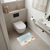 OnlyWow WC-Vorleger Strand - Seesterne - Muscheln - Meer, Höhe 10 mm, Polyester, Rechteckig, WC Teppich, Toilettenvorleger, Toilettenteppich, Badematte 60x40 cm Bild 2