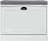 HTI-Living Schuhschrank Schuhschrank Thekla 1 Klappe 60 cm Weiß mit Sitzkissen (Stück, 1-St, 1 Schuhschrank) Bild 3