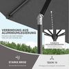 Sekey Sonnenschirm 3m Marktschirm mit Kurbel, Gartenschirm, 8 Streben, Sonnenschutz 50+, LxB: 300,00x300,00 cm, mit/ohne LED-Lichtern, Terrassenschirm Rund Bild 3