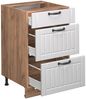 Küchenunterschrank Fame-Line Weiß Landhaus 50 cm , AP Anthrazit Vicco Bild 5