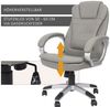 Feel2Home Schreibtischstuhl Schreibtischstuhl 120 KG Chefsessel Bürostuhl Office versch. Farben (Stück), Rückenlehne mit integrierter Kopfstütze Bild 4