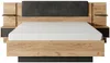 Vente-unique - ELYNIA Bett StoffHolz, Platte GrauBeige - B 200 cm x H 104,4 cm x L 236,4 cm Bild 4