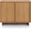 Bettso 'Suna' Sideboard mit 2 Türen, im Japandi-Stil, Holzwerkstoff Eiche Caramel 83x39x98 cm Bild 5