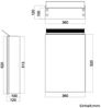 SONNI Badezimmerspiegelschrank Badezimmerspiegel mit dreifarbiger BeleuchtungGroßer Stauraum Bild 4