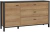 Sideboard >Hialeah< in Riviera Eiche - 151,3x85,1x40,2cm (BxHxT) Bild 4