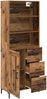 vidaXL Highboard Altholz 69,5 x 34 x 180 cm Holzwerkstoff 3415620 Bild 5