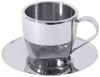 Contacto Espressotasse, Edelstahl, Mokkatasse mit Untertasse, 80 ml, doppelwandig Bild 2