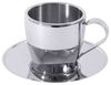 Contacto Espressotasse, Edelstahl, Mokkatasse mit Untertasse, 80 ml, doppelwandig Bild 4