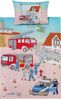 Erwin Müller Kinderbettwäsche Kinder-Bettwäsche "Polizei & Feuerwehr", Biber, 2 teilig, Flanell Motiv Bild 4