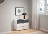 rauch Schubkastenkommode Lowboard Sideboard Schubladenkommode Kommode ASTANA (Breite 80 cm / Höhe 61 cm), mit 3 geräumigen Schubladen, Kantengriff in Alufarben MADE IN GERMANY Bild 1