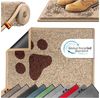 KESSER® Schmutzfangmatte rutschfeste Fußmatte für Innen- & Außenbereich waschbar & wetterfest | Türmatte Wohnungseingang | Teppich für Büro & Vorzimmer | Fußabtreter Fußabstreifer Motiv, Taupe / Grau, 50x80cm Bild 1