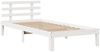 vidaXL Bettgestell mit Kopfteil ohne Matratze Weiß 90x190 cm 3306099 Bild 5