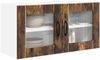 vidaXL Wandglas-Schrank PORTO Geräucherte Eiche 80 x 31 x 40 cm 885300 Bild 3