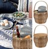 CEPEWA Picknickkorb großer Flechtkorb mit Kühlfach und Tischfunktion Bild 5