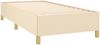 Boxspringbett mit Matratze Stoff Creme 90x200 cm, Härtegrad: H2 [3128578] Bild 4