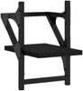 vidaXL Wandregale mit Stangen 2 Stk. Schwarz 20x25x30 cm 836228 Bild 4