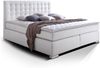 Möbel-Eins ISABELL Boxspringbett weiss 180x200 cm, Härtegrad 2 Bild 2