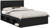 vidaXL Bettrahmen Schwarz 140 x 190 cm Massives Kiefernholz 3410081 Bild 2