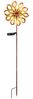 LED Solarleuchte, Windrad, Metall gold, Bruchglas, H 92 cm Bild 5