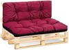 Amazinggirl Palettenkissen Amazinggirl Paletten-Rückenkissen 40x120 cm Outdoor - Pflaume Bild 5