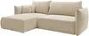 Vente-unique - CARISU Sofa Stoff Beige - B 167 cm x H 89 cm x L 245 cm Bild 2