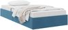 vidaXL Ottoman Bettgestell mit Speicher Dunkelblau 90 x 190 cm Samt 3442854 Bild 3