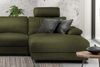 KAWOLA Sofa LOLA Ecksofa XL Stoff moosgrün mit motorischer Relaxfunktion Recamiere rechts 84 x 178 x 304 cm Bild 4