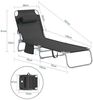 SoBuy OGS35-SCHX2 Sonnenliege 2er Set, Textilene, Lackiert, Schwarz, 167 x 81 x 56 cm Bild 3