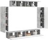 vidaXL TV-Schränk 8 pcs Beton Grau 3409144 Bild 3