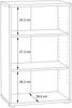 Regal >TEMPRA2< 2 Böden, Sonoma Eiche Dekor - 54x85,5x34,8cm (BxHxT) Bild 5
