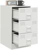 vidaXL Nachttisch Weiß 34,5x39x62 cm Stahl 841785 Bild 5