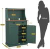 HOLTICO Küchenbuffet Küchenschrank Mehrzweckschrank mit Verstellbarem Regal (1-St) Schrank Freistehend für Küche, Wohnzimmer, Schlafzimmer Bild 2