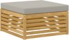 vidaXL Outdoor-Sofagarnitur 6 pcs Weiß und Hellgrau Polyester 3390781 Bild 3