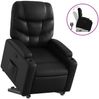 vidaXL Relaxsessel mit Aufstehhilfe Schwarz Kunstleder 3204658 Bild 2