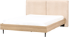 Bett mit Lattenrost Bouclé IZERNORE 180 x 200 cm Beige Bild 4