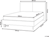 Bett mit Lattenrost Bouclé IZERNORE 180 x 200 cm Beige Bild 2