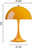 Panthella 250 tragbare Tischleuchte Opak Orange Bild 2