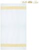 Belle Arti Handtücher 2er SET Mäander Waschlappen Handtuch Weiss Gold 15x21 cm, (2-St), schwarz, weiss, beige, rot, gold, 100% Baumwolle, Frottee, eingestickt Bild 3